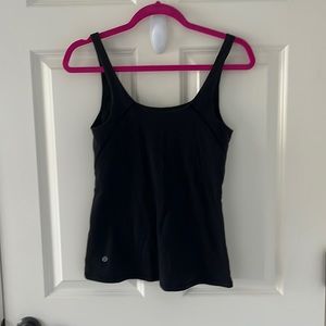 Lululemon Women's Athletic Black Tank Top (Size: 8)